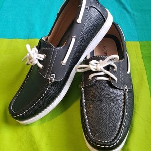 Black Mens Boat Shoes